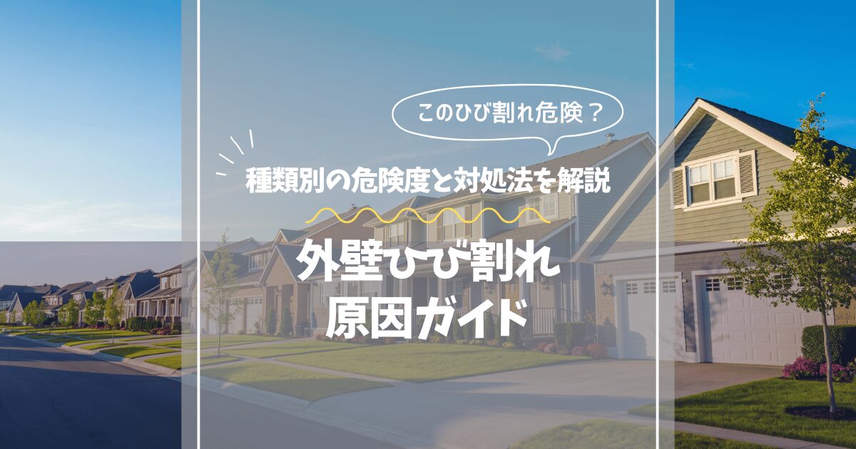 外壁のひび割れ原因を徹底解説